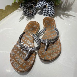 Coach Silver Sandals